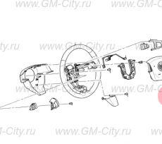 Подушка безопасности водителя Cadillac CTS ІІ