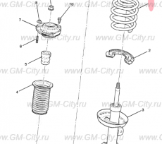 Пружина передняя Chevrolet Volt II