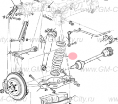 Пружина задняя Cadillac ATS