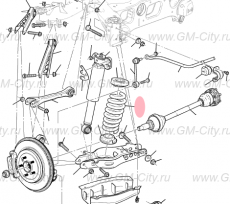 Пружина задняя Cadillac CTS ІІІ
