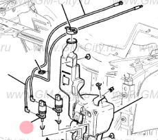 Насос стеклоомывателя переднего Cadillac Escalade IV