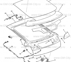 Стекло заднее Chevrolet Volt I