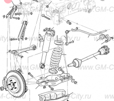 Рычаг задний верхний Cadillac ATS