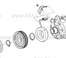 Компрессор кондиционера Cadillac Escalade IV