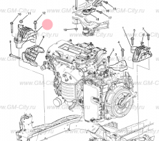 Кронштейн крепления двигателя Chevrolet Volt I