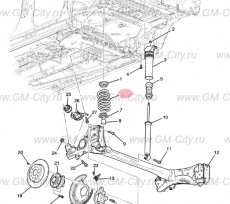 Пружина задняя Chevrolet Volt II