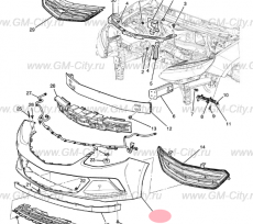 Бампер передний Chevrolet Volt II