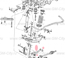 Рычаг задний верхний правый Cadillac SRX ІІ