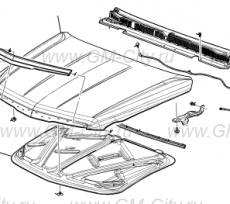 Подкладка капота Cadillac Escalade IV