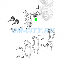 Помпа 2,4 Chevrolet Captiva C100