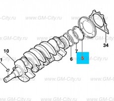 Уполтнение масляного сальника коленвала Chevrolet Cobalt