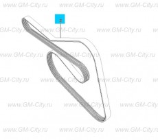 Ремень генератора и компрессора кондиционера Daewoo Gentra