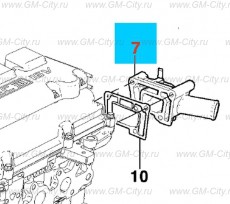 Переходник выпусконой воды двигателя Chevrolet Cobalt