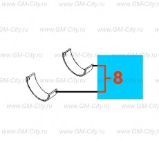 Комплект подшипников коленвала Chevrolet Cobalt