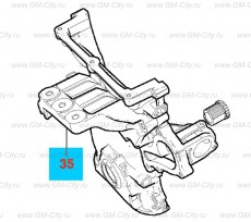 Крышка передней части двигателя Chevrolet Cobalt