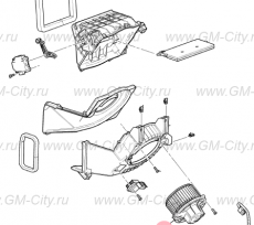 Мотор вентилятора салонного Cadillac SRX І