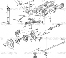 Рычаг задний правый Cadillac SRX І