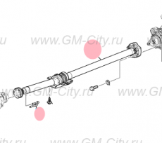 Карданный вал задний Cadillac SRX І