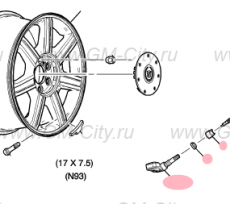 Датчик давления в шинах Cadillac SRX І