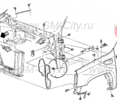 Крыло переднее левое Cadillac Escalade ІІІ