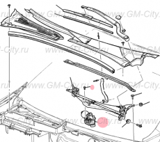 Мотор стеклоочистителя переднего Cadillac CTS ІІ