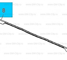 Нащельная рейка заднего капота Chevrolet Cobalt