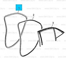 Уплотнитель задней двери Chevrolet Malibu