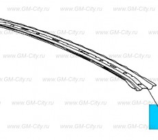 Панель заднего коллектора крыши Chevrolet Malibu