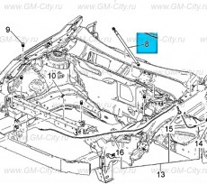 Стойка капота Chevrolet Malibu
