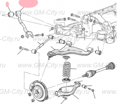 Рычаг задний продольный Cadillac CTS ІІ