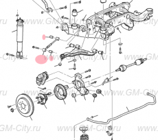 Рычаг задний поперечный Cadillac SRX І