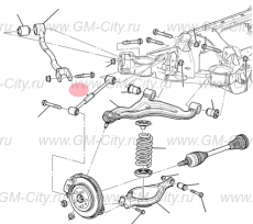 Рычаг задний поперечный Cadillac CTS ІІ