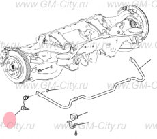 Стойка заднего стабилизатора левая Cadillac CTS ІІ