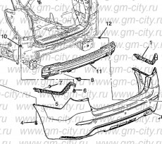 Крышка отверстия буксировочного крюка задняя Chevrolet Captiva C140