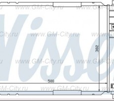 Радиатор охлаждения без кондиционера Chevrolet Lanos