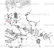 Стабилизатор устойчивости передний Chevrolet Volt II