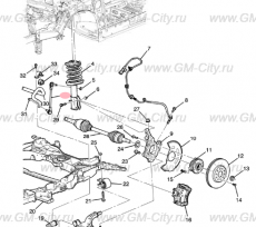Стойка стабилизатора переднего правая Chevrolet Volt II