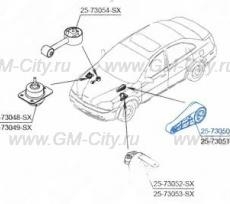 Подушка двигателя передняя Chevrolet Malibu