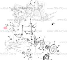 Стабилизатор передний Chevrolet TrailBlazer III