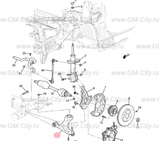 Рычаг передний правый Chevrolet TrailBlazer III
