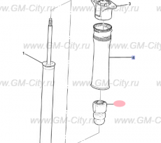 Отбойник амортизатора заднего Chevrolet TrailBlazer III