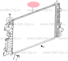 Радиатор охлаждения Chevrolet TrailBlazer III