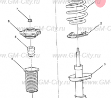 Пружина передняя Chevrolet TrailBlazer III