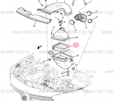 Фильтр воздушный Chevrolet TrailBlazer III
