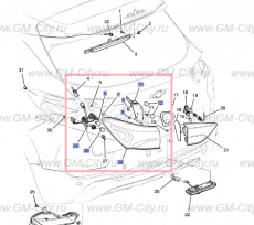 Фонарь задний внешний левый Chevrolet TrailBlazer III