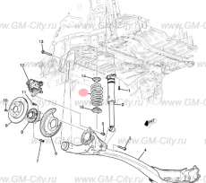 Пружина задняя Chevrolet TrailBlazer III
