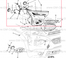 Фара передняя правая Chevrolet TrailBlazer III