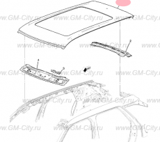 Панель крыши Chevrolet TrailBlazer III