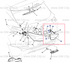 Фонарь задний внутренний левый Chevrolet TrailBlazer III