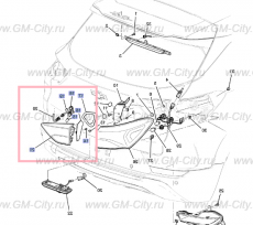 Фонарь задний внутренний правый Chevrolet TrailBlazer III